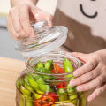1Pc Glass Jar for Food Storage | 2.2L Food Container Tea Candy Kitchen Storage Bottle Jar Large Capacity. 