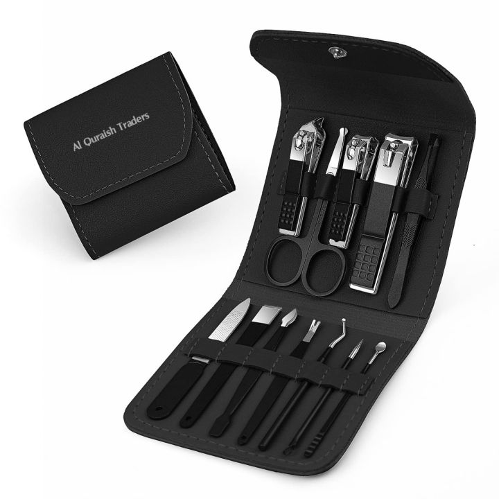 Al Quraish Traders - Manicure Set Nail Clipper Set Pedicure Kit Manicure Kit Professional Nail Kit 16 in 1 For Toenail Fingernail - Multicolors