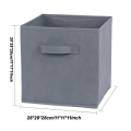 Foldable Storage Cube Organizer Basket Bin Storage Boxes Storage Container with Handles for Travel Moving Toy Storage Box. 