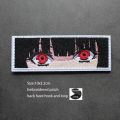 Full Embroidery Anime Patch Two-dimensional Girl Eyes Half Face Personality Armband Tactical Bag Sticker Custom Patch. 