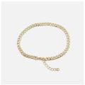 Golden Chain Bracelet Sets for Women Girls  Dainty Link Paperclip Choker Bracelet Stack Gold Small Ball Beads Bracelets Adjustable Layered Metal Link Bracelet. 