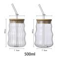 Juice Glass with straw |  1PC AIR TIGHT STRAW JUICE JAR | 500Ml , EPB69/L1  |  HIGH QUALITY BOROSILICATE MADE Glass | light in weigh | can use in everyday drink. 