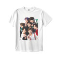 BTS T Shirt  for Men and Women BTS Members T-Shirt Unisex Color White. 