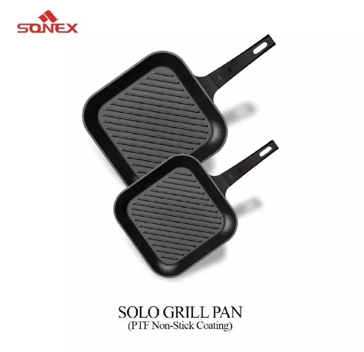SONEX%20Non-Stick%20GRILL%20PAN%20Die%20Cast%20Ceramic%20Coating%20-%2024cm%20-%20Black%20-%20Image%204