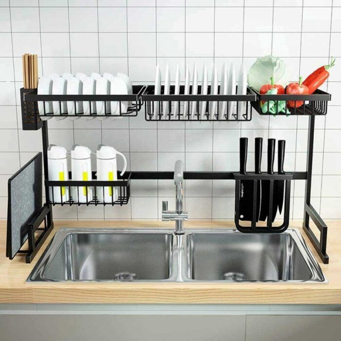 kitchen sink dish rack For your Home | kitchen sink dish rack drainer | kitchen sink dish rack stainless steel | small kitchen sink dish rack | Dish Drying Rack Over Sink Kitchen Storage | Portable Kitchen Sink Rack | 31 inch