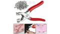 Button Fixer Tool With 50 Buttons | High Quality Metal Snap Button Plier | Metal Tich Button Clipper | Press Plier 9.5mm. 