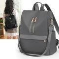 Louis Well New Cute Women Girls Bagpack For Going University 13 Inches Hieght With Single Shoulder Strap Black And Grey Bagpack Waterproof Anti-Theft. 