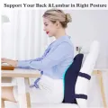 FixOrtho BackCare Foam Cushion For Office Chair & Car Seat with MASSAGE BUBBLES Support - Upper & Lower Lumbar Support. 