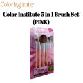 Color Institute 5 in 1 Brush Set (Pink). 