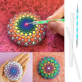 16 Pcs Mandala Dotting Tools for Painting Rocks Mandala Stencils Kit Ball Stylus Clay Sculpting Carving Tools. 
