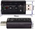 EXTERNAL USB AUDIO SOUND CARD ADAPTER VIRTUAL 7.1 CHANNEL USB 2.0 MIC SPEAKER AUDIO MICROPHONE 3.5MM JACK CONVERTER FOR PC , External USB 2.0 Virtual 7.1 Channel Audio Splitter Sound Card Adapter for PC/Laptop. 