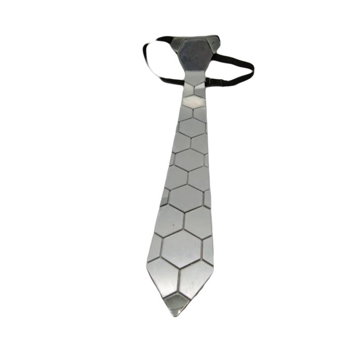 Silver Mirror Necktie