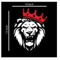 Loin Sticker For Car Back Mirror Size 12x10 Inch. Customized. 