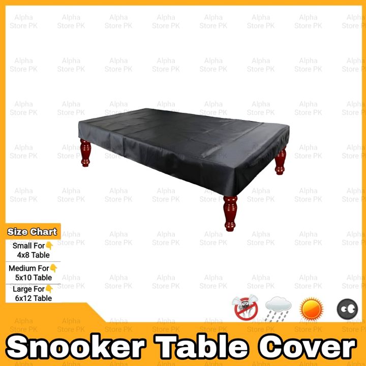 Snooker Table Cover - Dust Proof Insect Proof Stain Free Water Repellent Sunlight Resistant Dust Cover - ALL Sizes Available - Table Protector COVER - Billiard Pool Table Snooker Table Cover