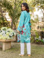 Salitex Stitched 1 Piece Cotton Silk Digital Printed Shirt For Women and Girls - Design code: CPS23DC003XS. 