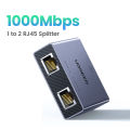 【New in】UGREEN 1000Mbps RJ45 Splitter 1 to 2 Ethernet Adapter Lan Connector rj45 Splitter Switch Coupler for PC Laptop TV Box Router. 