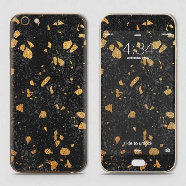 Oppo F1s Skin - SkinLee HQ Vinyl Skin Wrap (Not Cover) - Stone Marble Black - SKINLEE-278-2-32-57