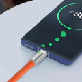 120W/6A Original Liquid Silicon Thick Type C Data Cable Original-/-Universal For All Phones OPPO POCO Samsung -/-Mobile Phone Power Banks. 