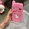♥Ready Stock +FREE Shipping+COD♥ Sanrio Hello kitty Plush embroidery apple Phone Case Kawaii Phone Case Silicone Soft Case for iPhone 12 13 14 15 16 Pro Max. 