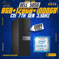 Dell Optiplex 5050 Core i5 7Th Gen 3.5Ghz 4Core + 8GB DDR4 Ram + 128GB M.2 SSD + 320GB, 500GB, 1000GB Hdd Desktop Computer Windows 10 Ready. 