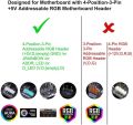 Cooler Master 1-to-5 ARGB Splitter Cable 5V  Support 3-pin Addressable RGB - LED Sync Cable. 