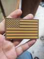 Pvc Rubber logo patches hook & loop velcro. 