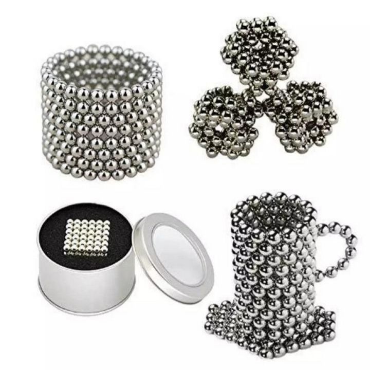 5Mm 216 Pieces Magnetic Balls (Silver Colour) Magnet