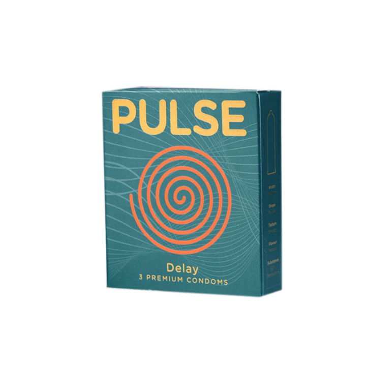 Condoms - Extended Delay By Pulse - 3 Condoms Pack