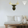 Deer Head Acrylic Mirror Wall Art, Deer Wall Decoration, Animal Mirror Wall Hangings GW010. 