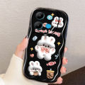 VRQR Wave Edge Phone Case for Infinix Smart 7 7 HD X6515 X6516 Case Cartoon Pattern TPU Tecno Spark Go 2023 POP 7 Pro BF7 BF7n BF7h BF6 Soft Cover. 