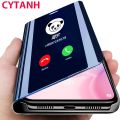 【NEW】For samsung note 10 lite Case Smart Mirror Flip Case For samsung Galaxy note 10 plus note10 light book phone Cover fundas coque. 