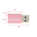 5PCS USB Data Blocker Charge-Only USB Blocker Adapter for Blocking Data Sync Protect Against Juice Jacking Pink. 