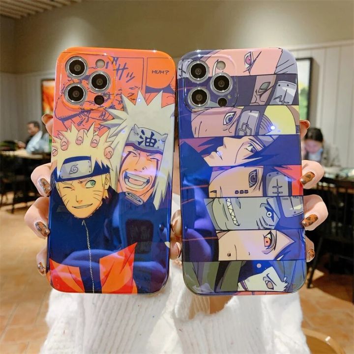 Cartoon Poster Jiraiya Akatsuki Phone Cases for IPhone 13 14 15 Pro Max 12 11 Japan Anime Naruto Soft Back Cover
