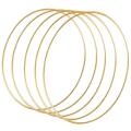 5 Pack 14 Inch Large Metal Floral Hoop Wreath Macrame aurum Hoop Rings for DIY Wreath Decor, Dream Catcher and Macrame Wall Hanging Crafts. 