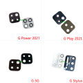 2PCS For Motorola Moto G Stylus Play Power 2021 G 5G Plus Rear Back Camera Glass Lens With Sticker Tape Adhesive. 