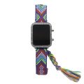 New Bohemian Style Woven Hand Strap Rectangle led Women's Watch Mori Girl Student's Watch Ethnic Style LED Watch. 