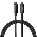 Baseus 240W Tungsten Gold Type-C to Type-C Fast Charging Data Cable, with Data Transfer Speed 480Mbps. 