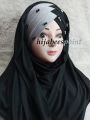 Ready To Wear Hijab With Pearls/Double Colour Layer Combination for Women & Girls. 