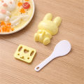 3pcs/set DIY Sushi Maker Kids Favor Rice Mold Onigiri Bento Mould Sushi Maker Sushi Bento Mould Rice Mold. 