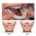 Dentures Full Set Natural Perfect Fit Teeth Whitening Snap On Silicone Denture Instant Smile Veneers Teeth Dentadura Beauty Tool. 