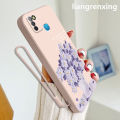 Casing Infinix smart 5 phone case softcase liquid silicone protector smooth shockproof bumper cover new design comic flower cartoon ytyhh01. 