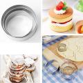 Cookies Pastry Fruit Cutters  12 Pcs Stainless Steel Heart Star Circle Flower Shaped Moulds. 