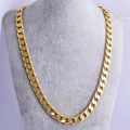 Golden Chain 100% Pure Original Golden Color Chain Thin Cuban Chain For Men / Boys Neck. 