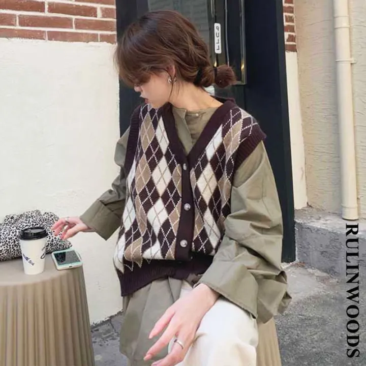 RULINWOODS%20Women%20Checked%20Sweater%20Vest%20Street%20Fashion%20Retro%20Plaid%20Vest%20-%20Image%206
