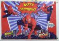 SPIDERMAN THEME BIRTHDAY PARTY BANNER ( 36 INCHES X 24 INCHES ). 