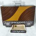 ARSIM Sewing machine wood case sewing machine Wood Cover sewing machine wood box fancy sewing machine box case cover. 