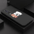 Hontinga for Honor 90 5G Back Cover We Bare Bears Panda Grizzly Phone Case Square Soft Liquid Silicone Mobile Cover. 