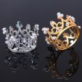 1PC Mini Crown Cake Topper/ Romantic Pearl Garland/ Birthday Wedding Engagement Cake Decoration. 