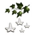 Ivy Leaf Fondant and Cookie Cutter 4Pcs Set Plastic. 