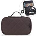EverToner Travel Makeup Case Portable makeup Brush Bag Cosmetic Organizer Portable 2 layer Makeup Pouch Holder Premium Storage Bag. 